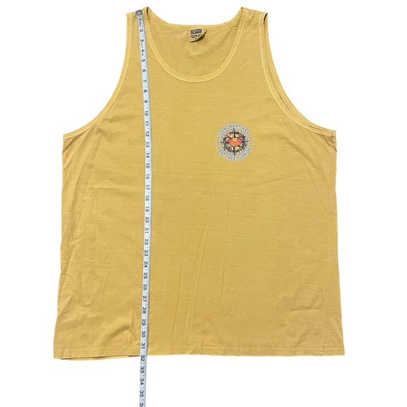 Alvin's Island Yellow Men Tank 100% Cotton Top Sleeveless Size: XL - Picture 4 of 7